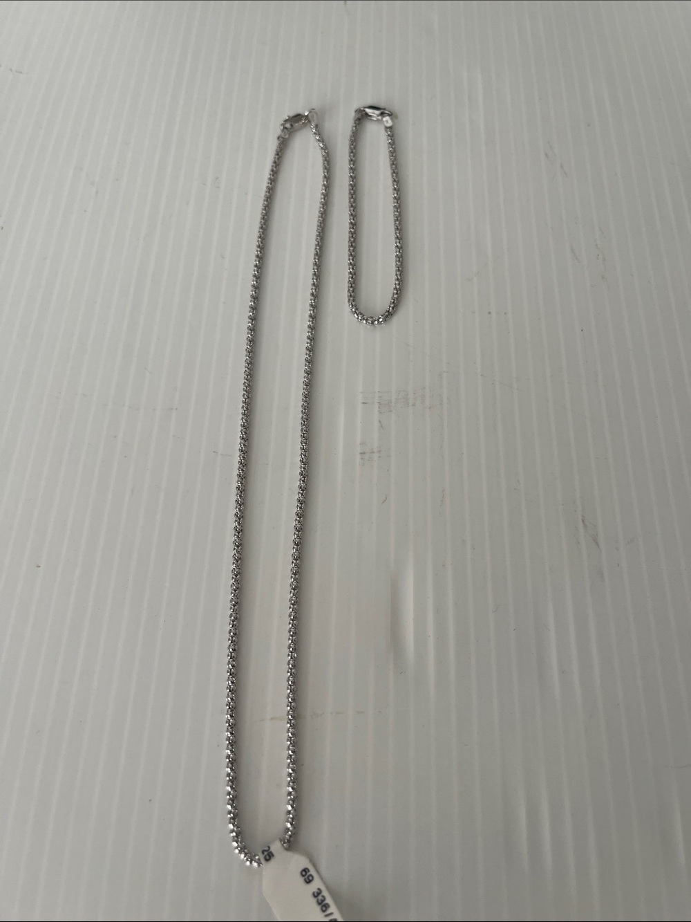 925 Sterling Silver Necklace and Bracelet Set